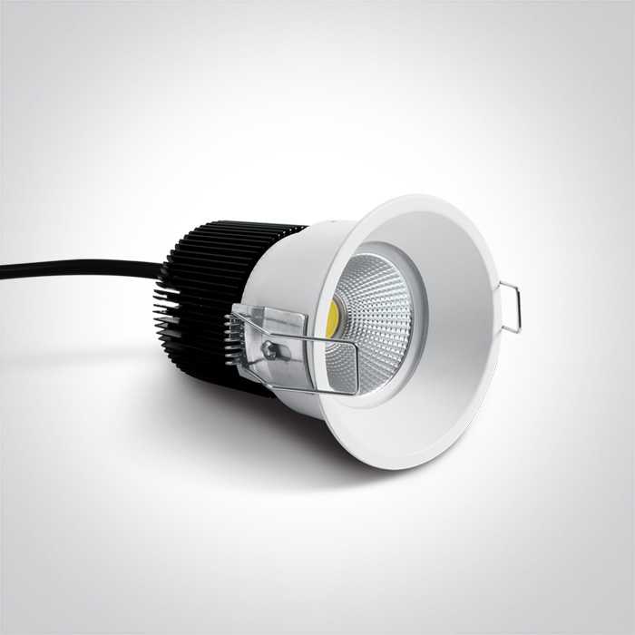 12W LED įleidžiamas šviestuvas, baltas, 2700K, 10112TP/W/EW