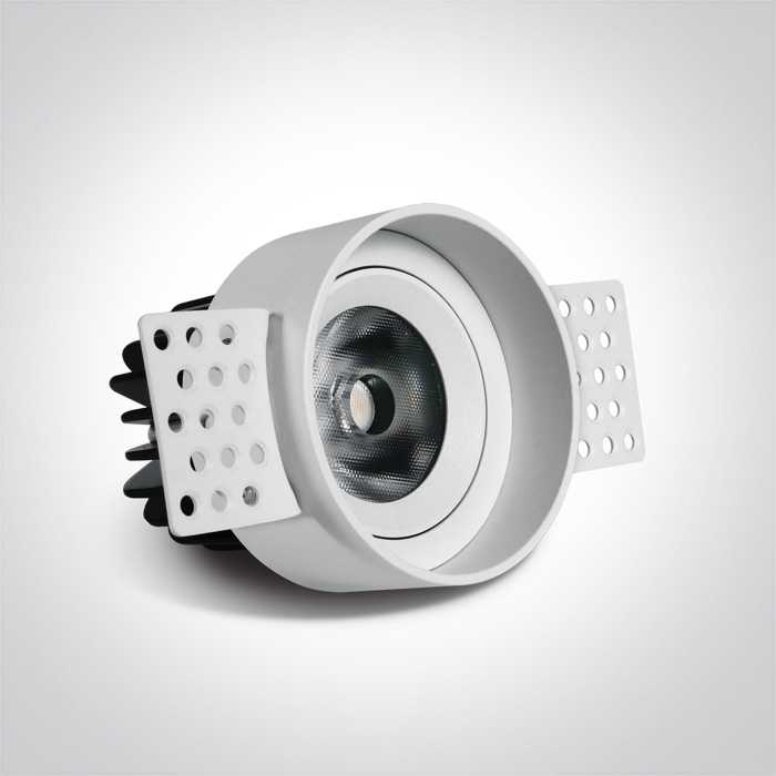 12W LED įleidžiamas šviestuvas, baltas, 3000K, 11112T/W/W