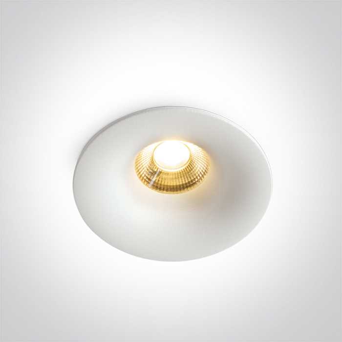 12W LED įleidžiamas šviestuvas, baltas, 3000/3500/4000K, 10112DX/W/V