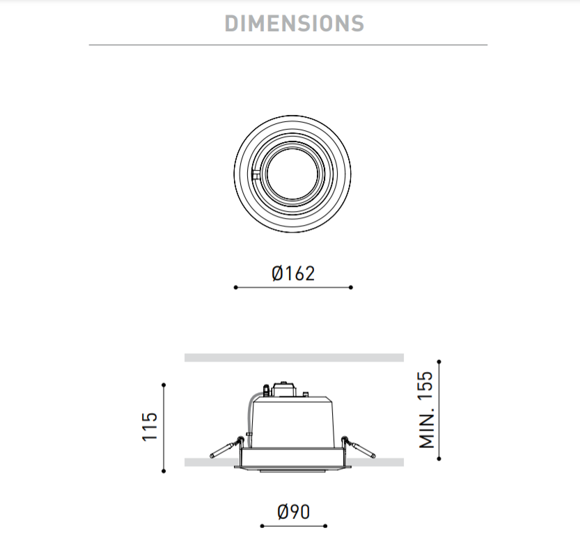 12W LED įleidžiamas šviestuvas HIDDEN, baltas, 3000K, 24°