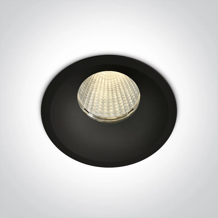 12W LED įleidžiamas šviestuvas, juodas, 3000/3500/4000K, IP65, dimeriuojamas, 10112TP/B/V