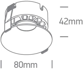 12W LED įleidžiamas šviestuvas, juodas, 3000/3500/4000K, 10112DX/B/V