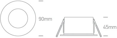 12W LED įleidžiamas vidaus/lauko šviestuvas, baltas, 3000/3500/4000K, IP65, 10112GA/W/V