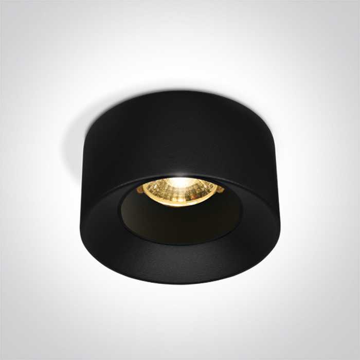 12W LED įleidžiamo montavimo šviestuvas, juodas, 3000K, 10112A/B/W