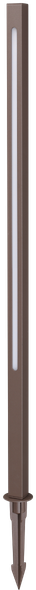 12W LED įsmeigiamas lauko šviestuvas JEDI, rudas, 3000K, IP65, 372273