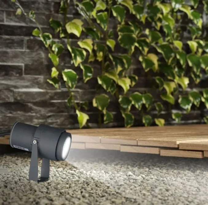 12W LED įsmeigiamas lauko šviestuvas V-TAC, pilkas, 4000K