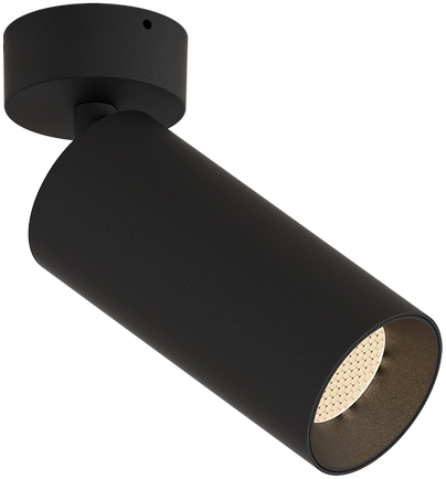 12W LED linijinės sistemos PIPE šviestuvas, juodas, 3000K, F3986000N