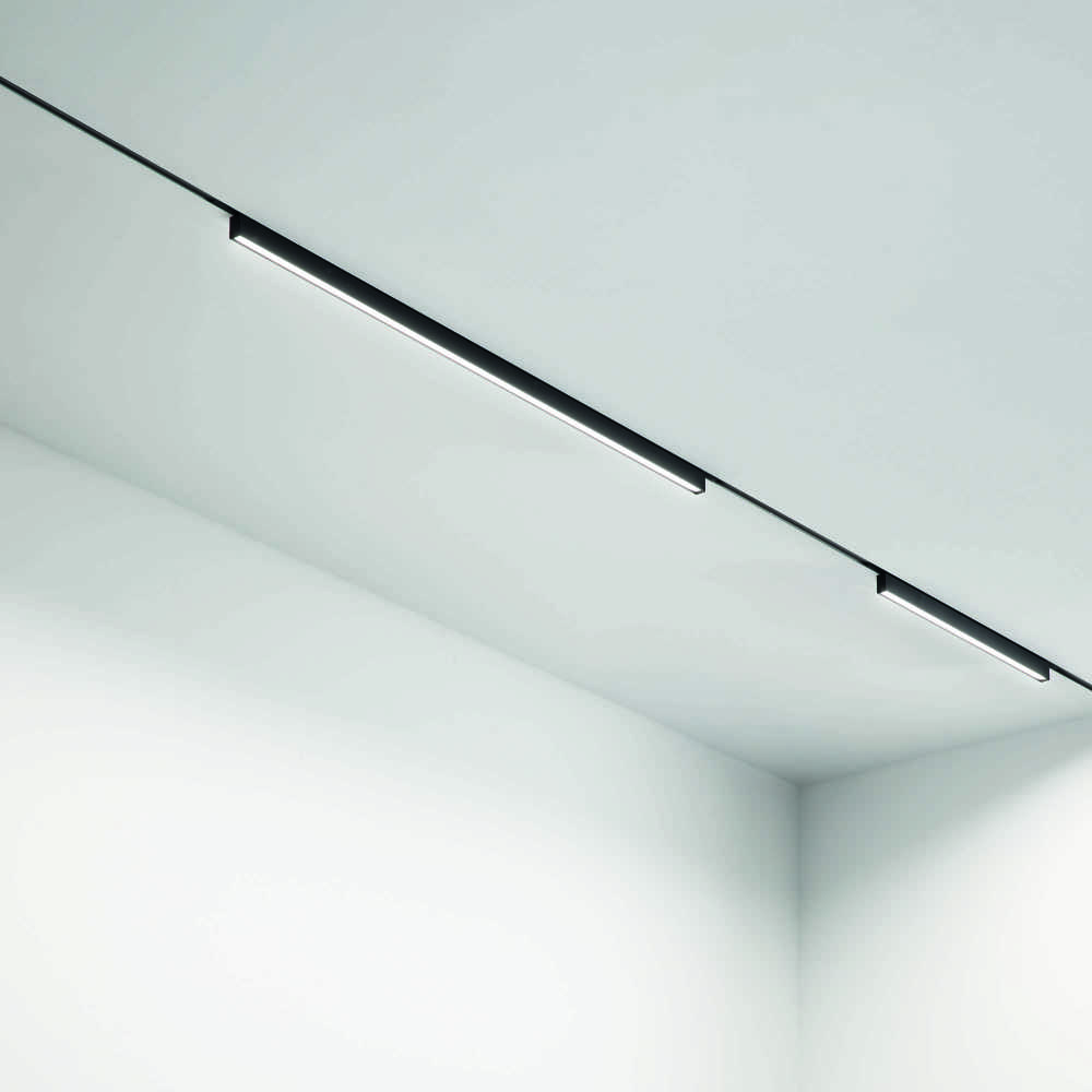 12W LED linijinės sistemos šviestuvas DEVA, juodas, 3000K, 332833