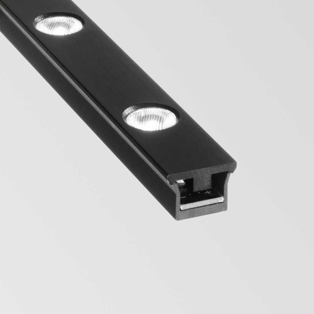 12W LED šviestuvas į magnetinės sistemos STICK bėgelį, juodas, 3000K, dimeriuojamas, 329475