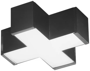 12W LED linijinio šviestuvo X formos sujungimas NEXT, juodas, CCT
