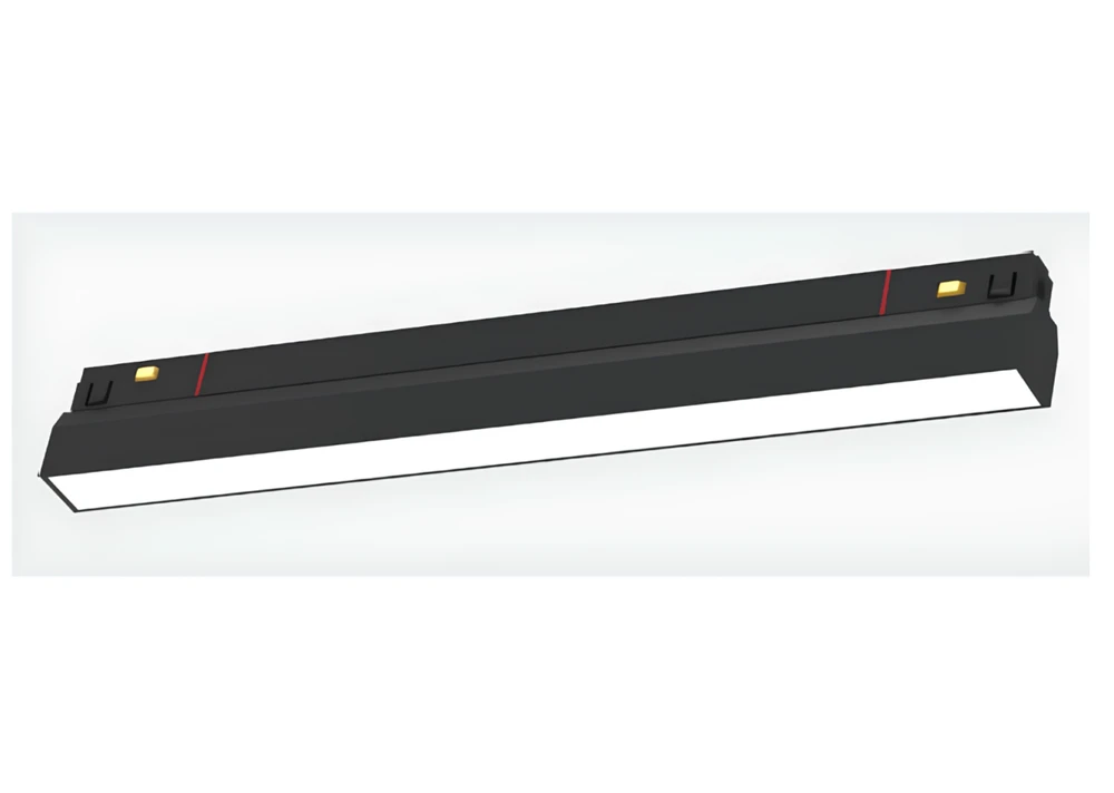 12W LED linijinis šviestuvas į magnetinę sistemą LUXSONN, juodas, CCT