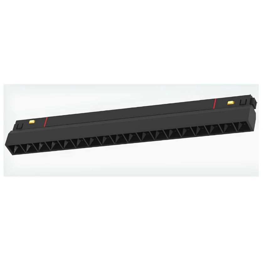12W LED linijinis šviestuvas į magnetinę sistemą LUXSONN, juodas, CCT