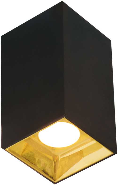 12W LED lubinis šviestuvas GLAM, juodos/aukso sp., 3000K, 4240501