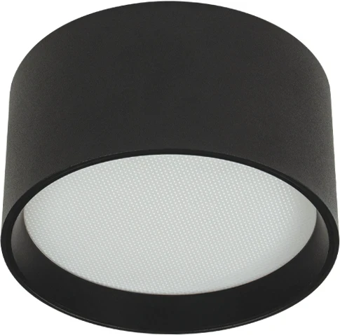 12W LED lubinis šviestuvas, juodas, 2700/3200/4000K, DALI, IP44, 25216