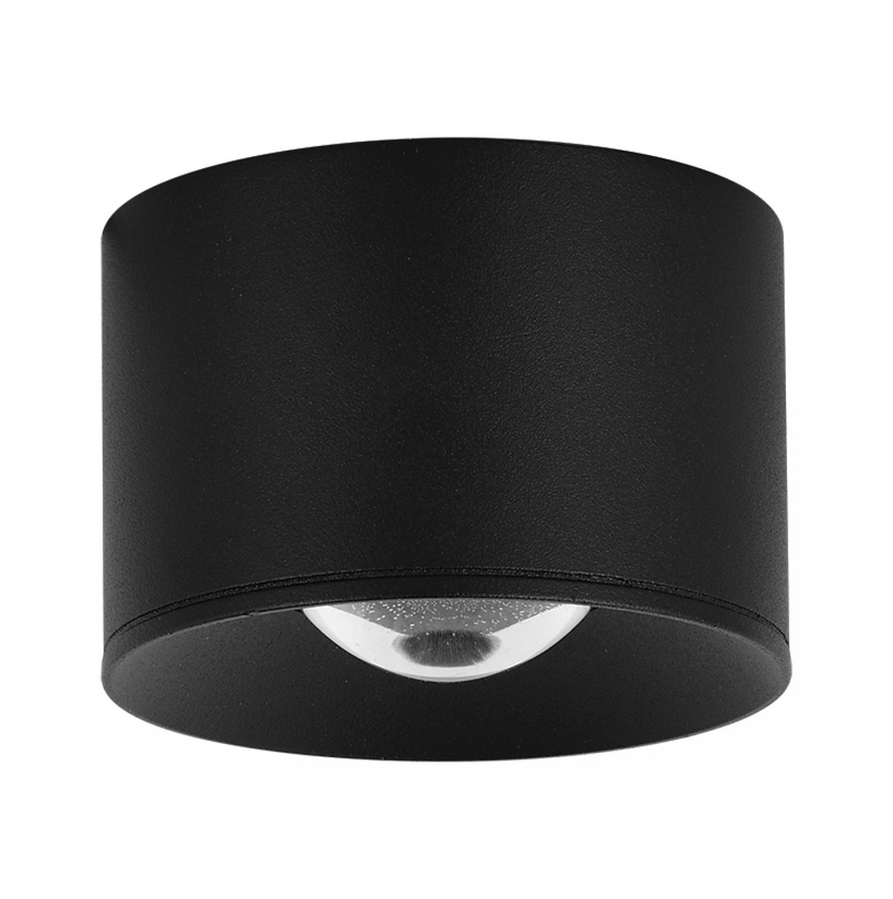 12W LED lubinis šviestuvas, juodas, 4000K, IP54, S131-4K