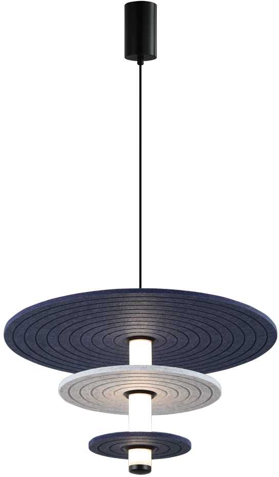12W LED pakabinamas šviestuvas AZUL, mėlynos/pilkos/juodos sp., 3000K, 4322200