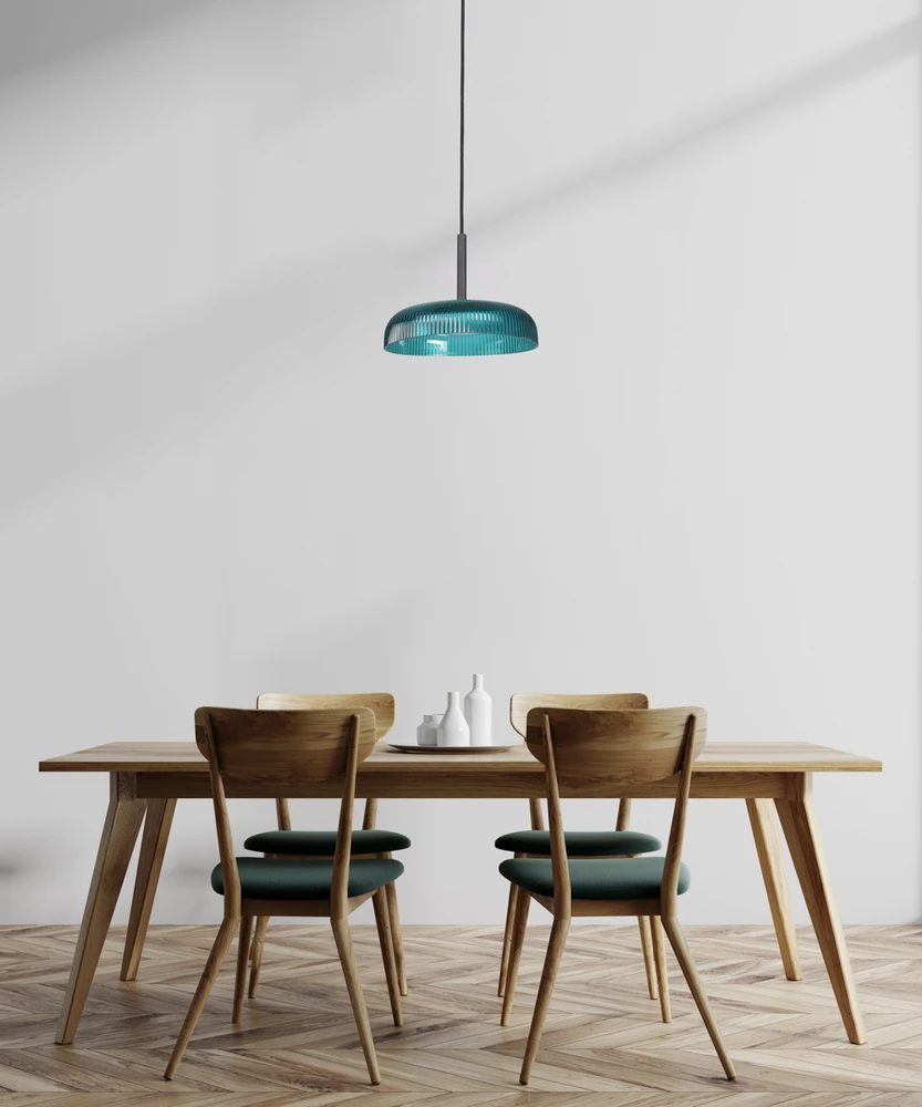 12W LED pakabinamas šviestuvas COLLE, žalios/juodos sp., 3000K