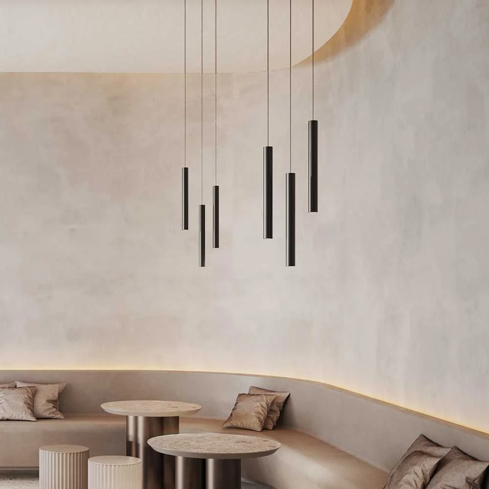 Pakabinamas šviestuvas Ideal Lux Magnetinis šviestuvas Ego Pendant Tube 12W 3000K 1-10V Bk