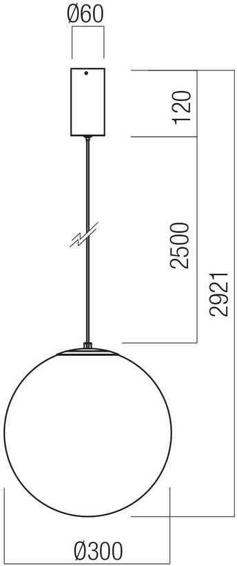12W LED pakabinamas šviestuvas IRIDES, juodos sp./skaidrus, 2700K, 01-4089