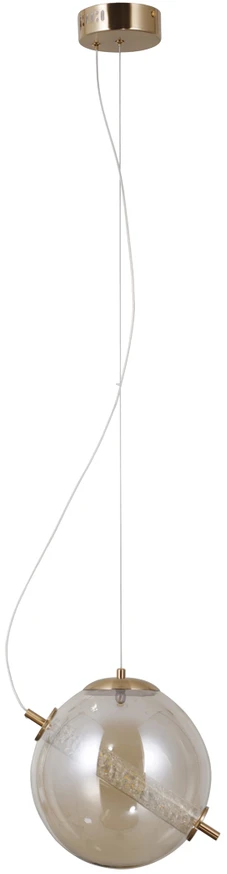 12W LED pakabinamas šviestuvas NOLA, aukso/gintaro sp., 3000K