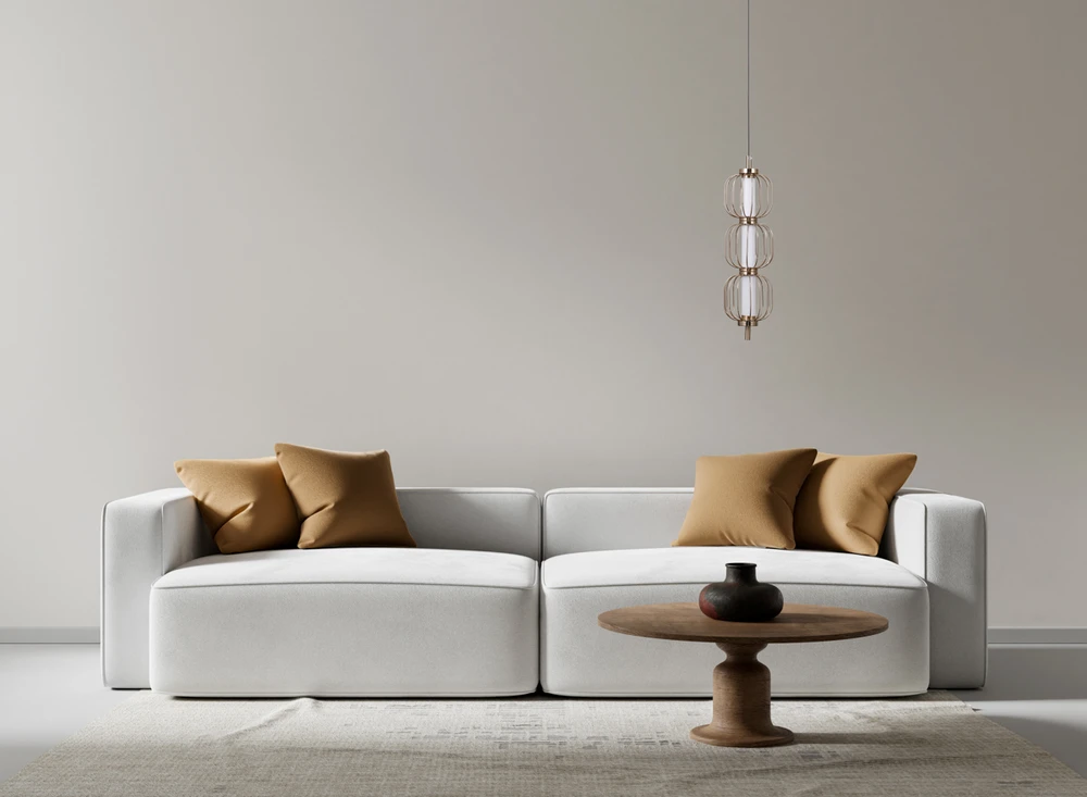 12W LED pakabinamas šviestuvas PEDRO, aukso sp., 3000K