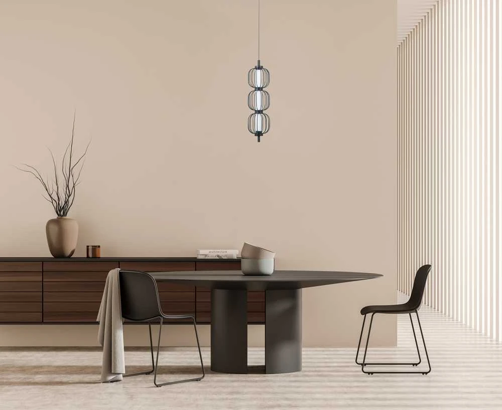 12W LED pakabinamas šviestuvas PEDRO, juodas, 3000K