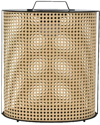 1,2W LED pastatomas įkraunamas lauko šviestuvas, medžio/juodos sp., 2800-3200K, dimeriuojamas, su saulės baterija