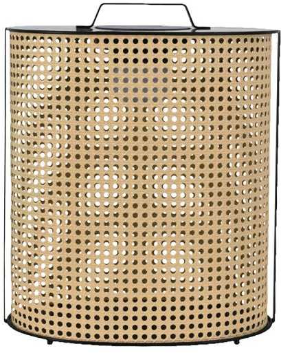 1,2W LED pastatomas įkraunamas lauko šviestuvas, medžio/juodos sp., 2800-3200K, dimeriuojamas, su saulės baterija