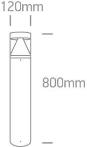 12W LED pastatomas lauko šviestuvas, antracito sp., 3000K, 67410/AN/W