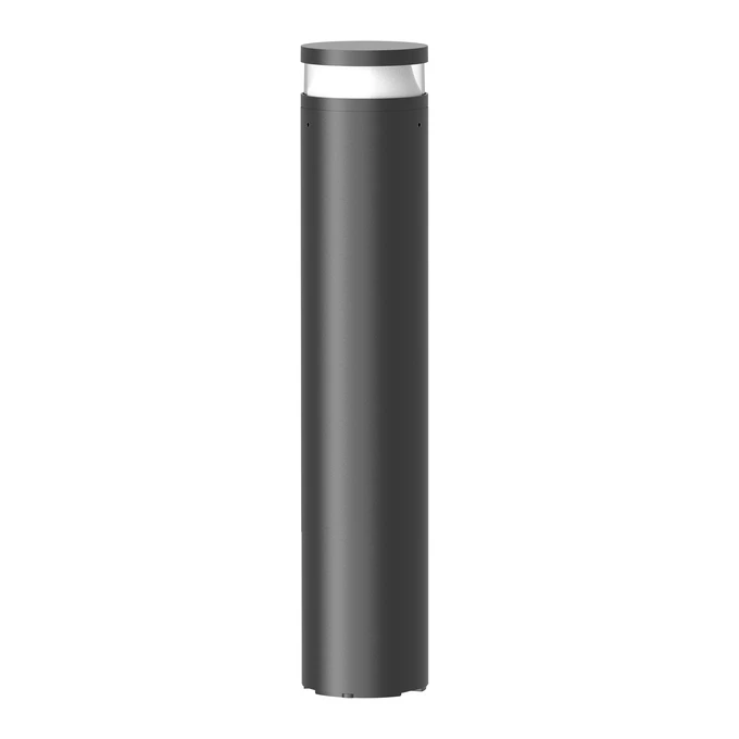 12W LED pastatomas lauko šviestuvas BOLLARD 360, juodas, 3000K, 330°x50°, IP66