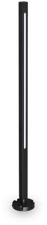 12W LED pastatomas lauko šviestuvas JEDI, juodas, 3000K, IP65, 293189