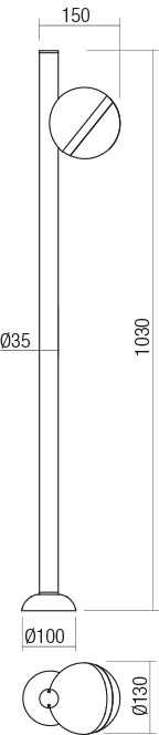 12W LED pastatomas lauko šviestuvas MAGNUS, rūdžių sp., 3000K, IP54, 90558
