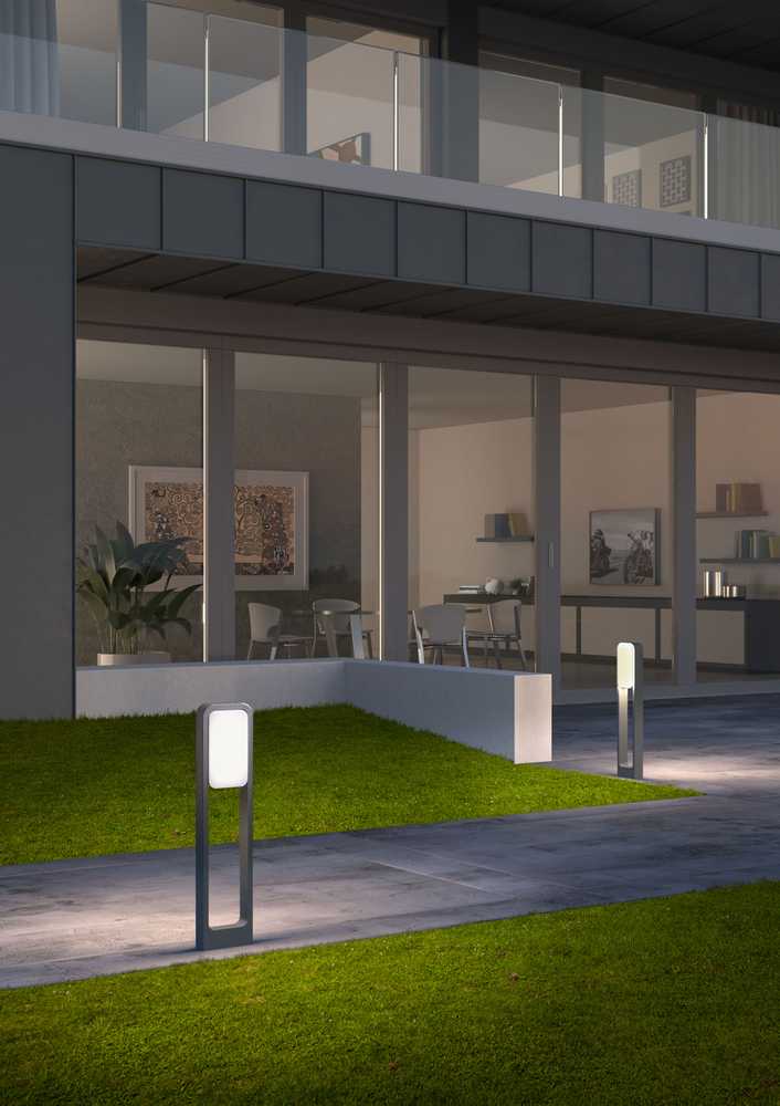 12W LED pastatomas lauko šviestuvas MIST, tamsiai pilkas, 3000K, IP54, 90245
