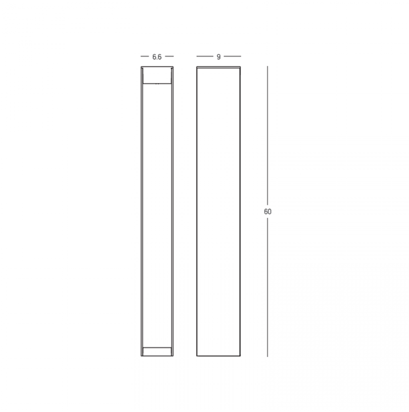12W LED pastatomas lauko šviestuvas, tamsiai pilkas, 2200/2700/3200/4000K, IP65, E467