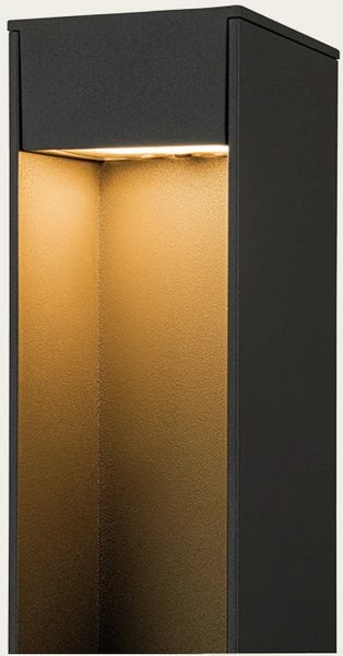 12W LED pastatomas lauko šviestuvas, tamsiai pilkas, 2200/2700/3200/4000K, IP65, E467