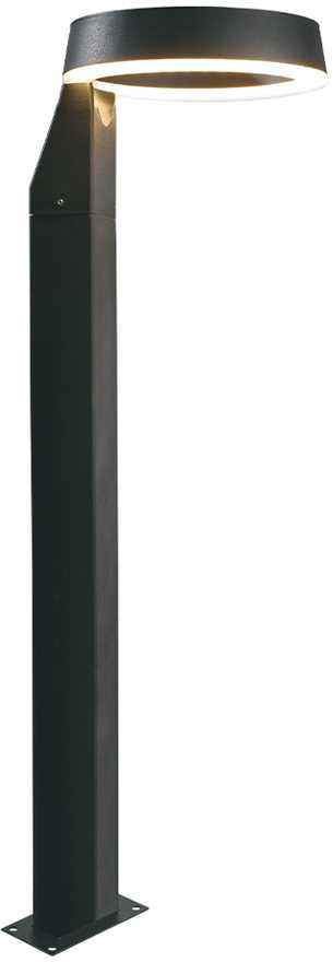 12W LED pastatomas lauko šviestuvas ZOOM, tamsiai pilkas, 3000K, IP54, 4321600