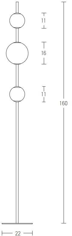 12W LED pastatomas šviestuvas, juodas, 3000K, 20135