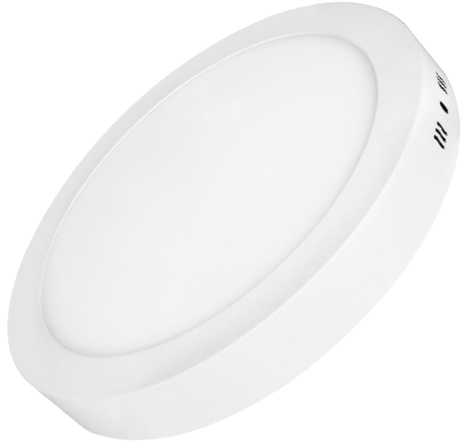 12W LED paviršinė panelė, balta, 2700K