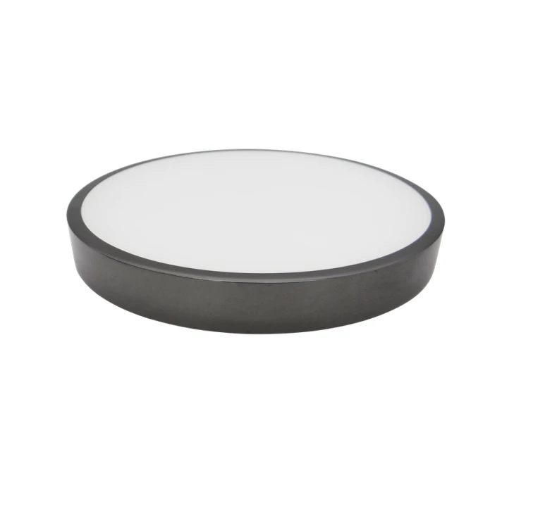 12W LED paviršinė panelė, juoda-chromuota, 4000K, IP44
