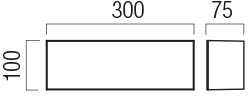 12W LED paviršinis lauko šviestuvas KODIAK, baltas, 4000K, IP65, 90329