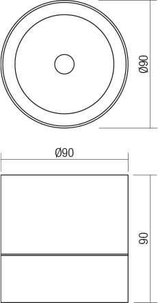12W LED paviršinis lauko šviestuvas SHAFT, baltas, 3000K, IP65, 90626