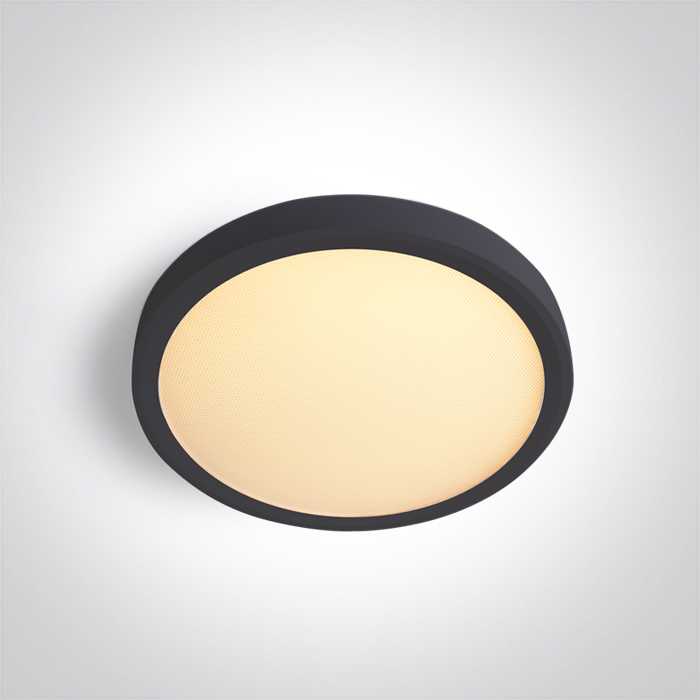 Lubinis šviestuvas 12W LED paviršinis šviestuvas, juodos sp., 2800/3300/4000K, 180mm, UGR19, 62020AU/B/V
