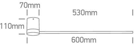 12W LED reguliuojamas sieninis šviestuvas, baltas, 3000K, 65148A/W/W