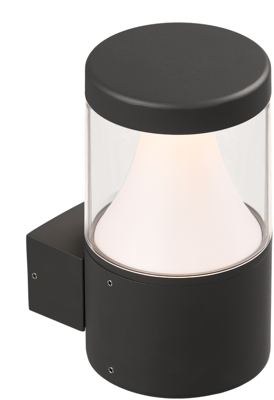 12W LED sieninis fasado šviestuvas BRISK, antracito sp., 3000K, IP65, A2085000GR