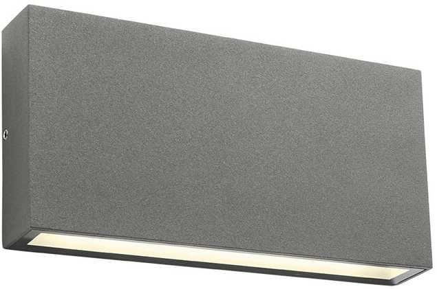 12W LED sieninis lauko šviestuvas KAMAL, tamsiai pilkas, 4000K, IP54, šviečia į viršų ir į apačią, 90385