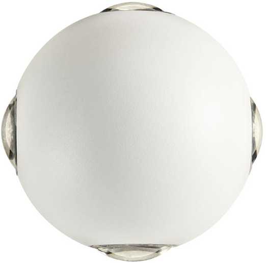 12W LED sieninis lauko šviestuvas MILESTONE, baltas, 3000K, IP54, šviečia į viršų ir į apačią, 90499