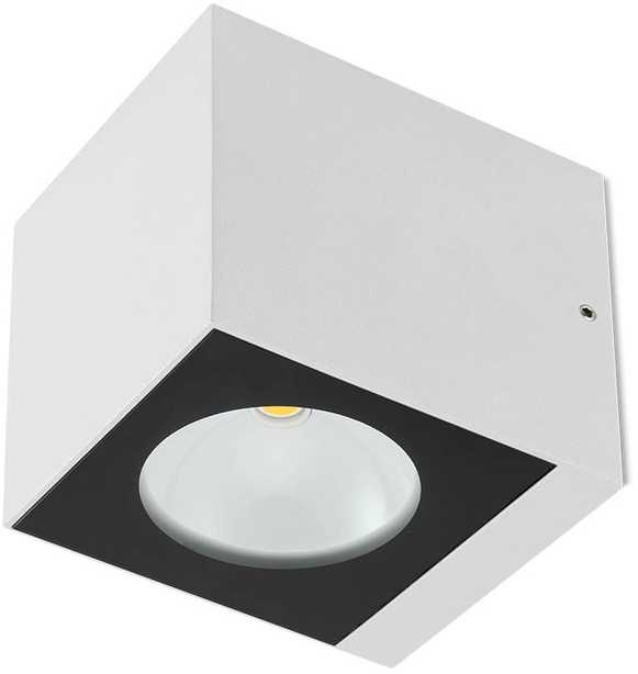 Sieninis šviestuvas 12W LED sieninis lauko šviestuvas TEKO, baltas, 3000K, IP65, 90100