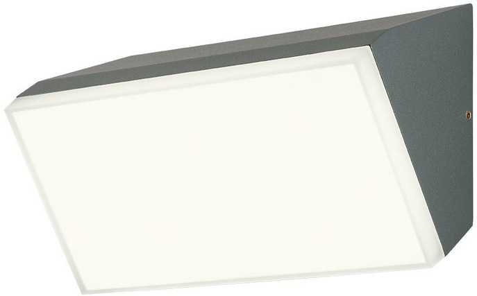 Sieninis šviestuvas 12W LED sieninis lauko šviestuvas TOKYO, tamsiai pilkas, 3000K, IP54, 90015