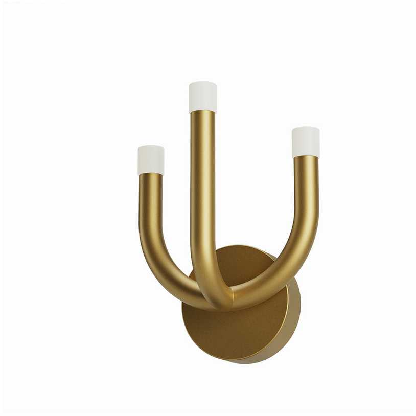 12W LED sieninis šviestuvas LUXOR, matinės aukso sp., 3000K, dimeriuojamas, 01-3345