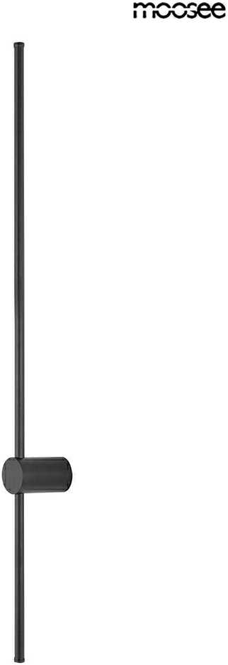 12W LED sieninis šviestuvas OMBRE 100, juodas, 3000K